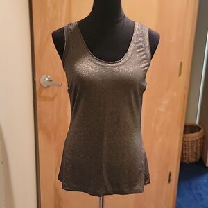 NWOT  Gender Bias gold metallic layering tank